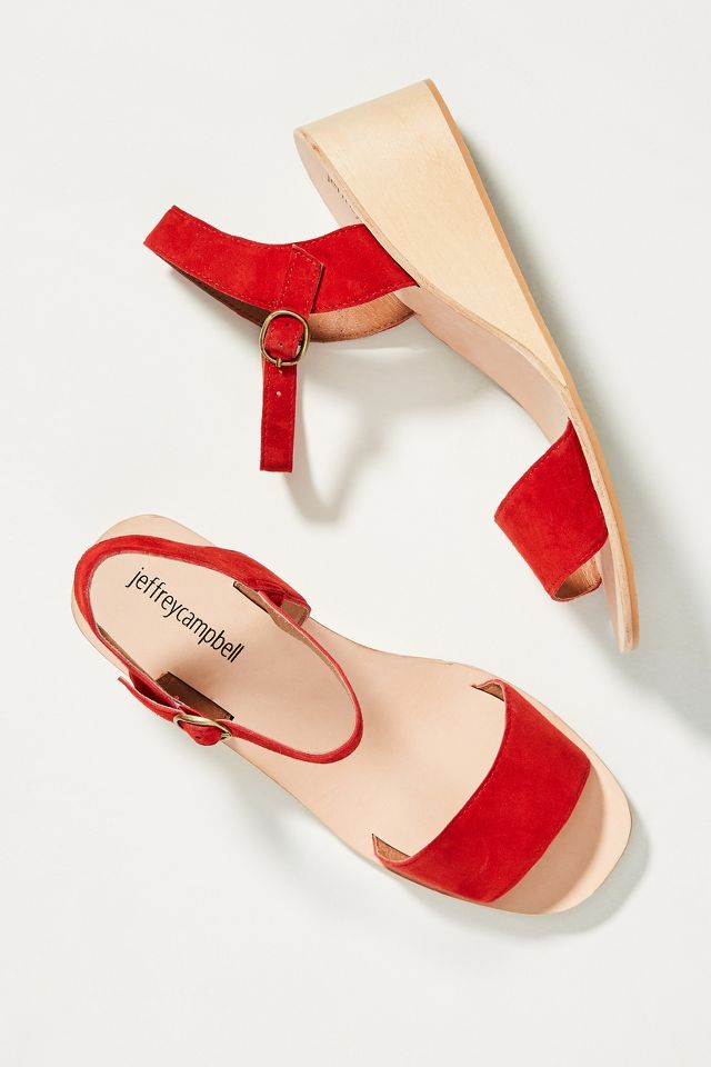 Jeffrey Campbell Brook Wooden Wedge Sandals Anthropologie