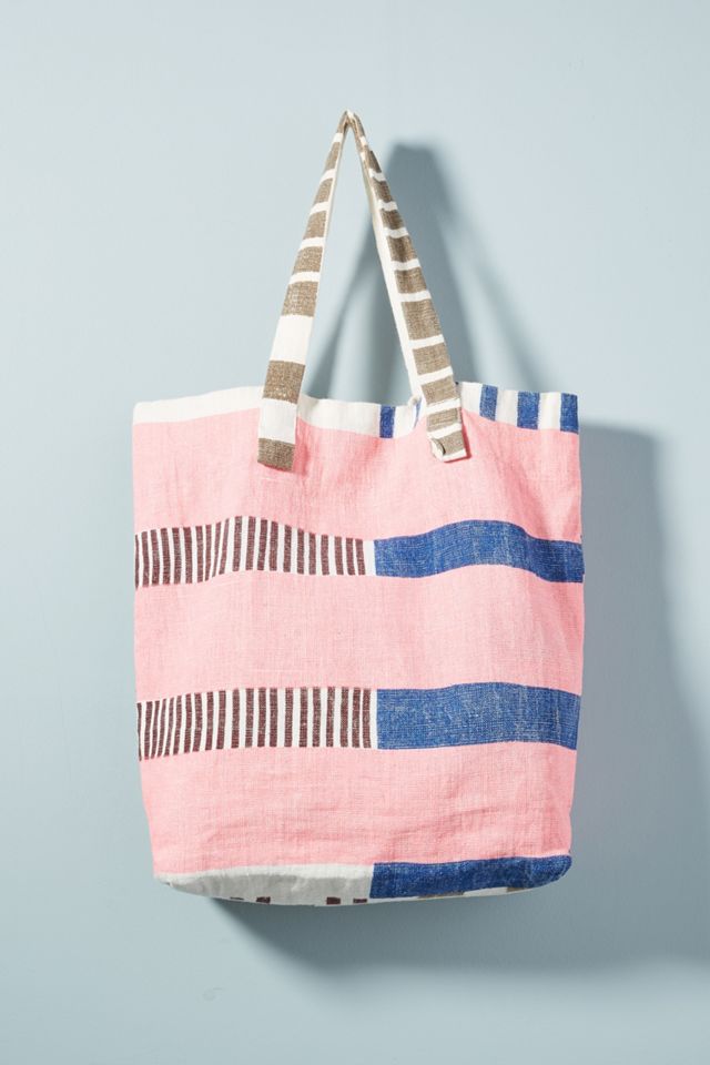 Eliza Striped Tote Bag #1