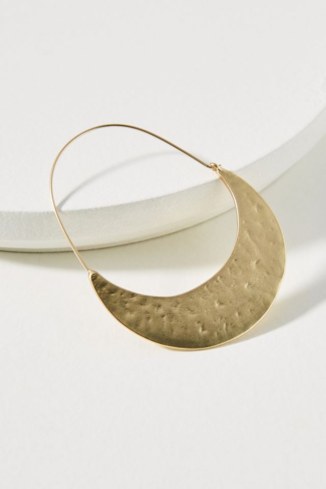 Crescent Hoop Earrings #1