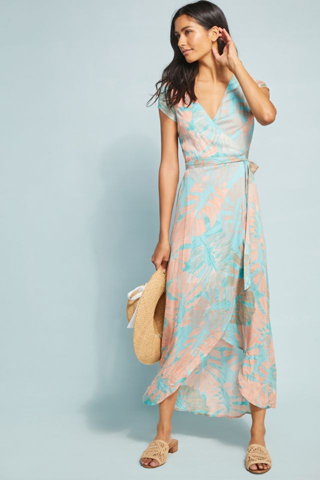 Tropical Wrap Dress | Anthropologie