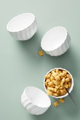 Swirled Latte Cereal Bowls, Set of 4