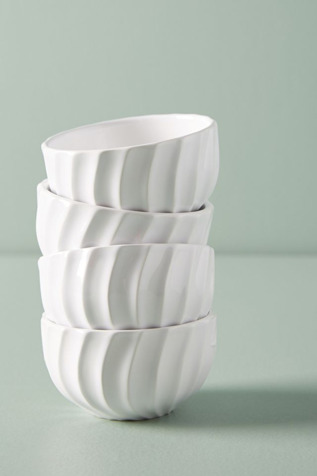 Swirled Mini Latte Bowls, Set of 4 #1