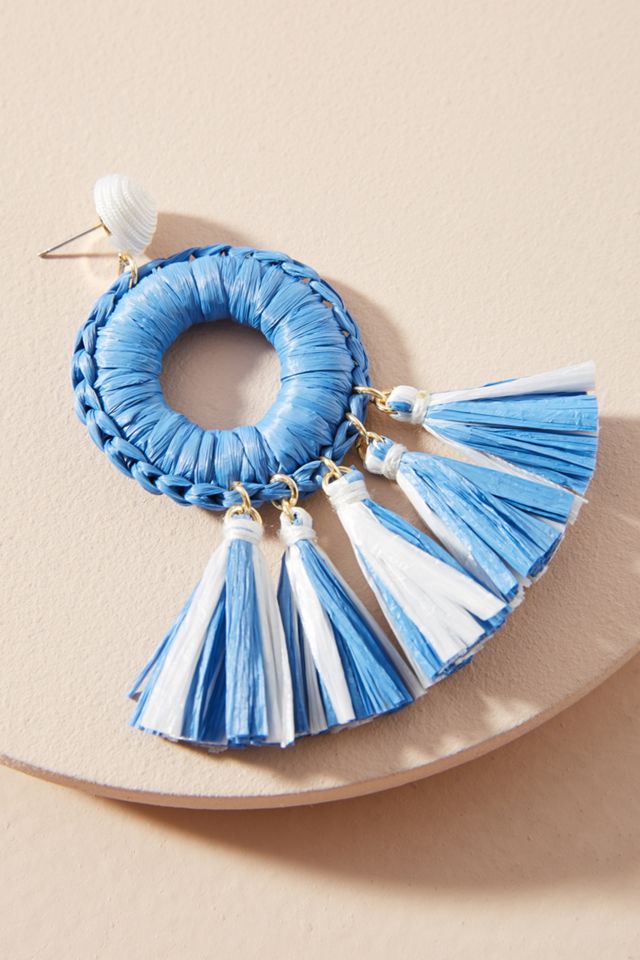 Emmie Raffia Drop Earrings #1