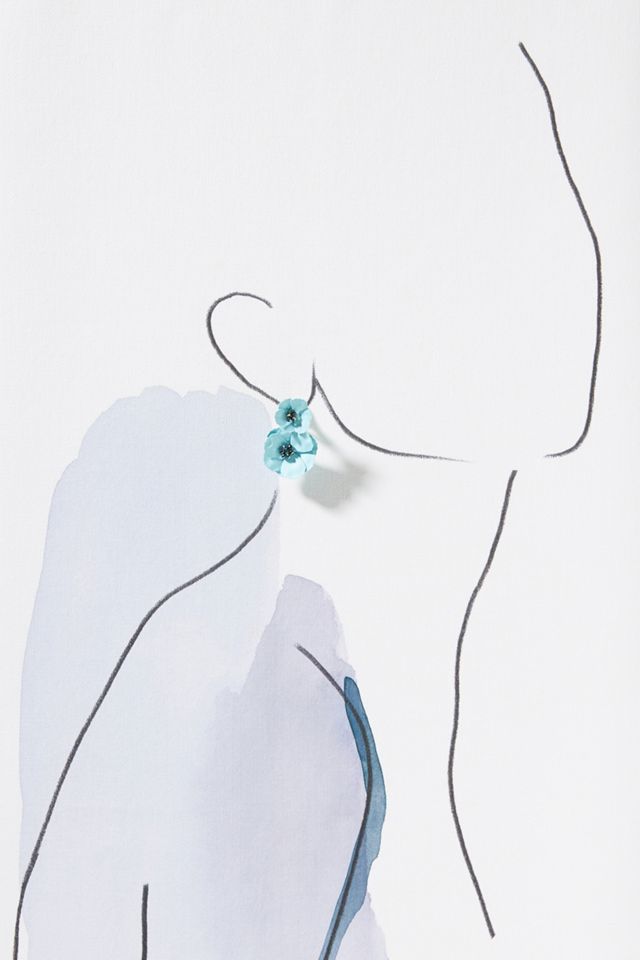 May Flowers Front-Back Earrings #2
