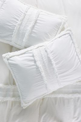 Fringed Mirabella Shams, Set of 2