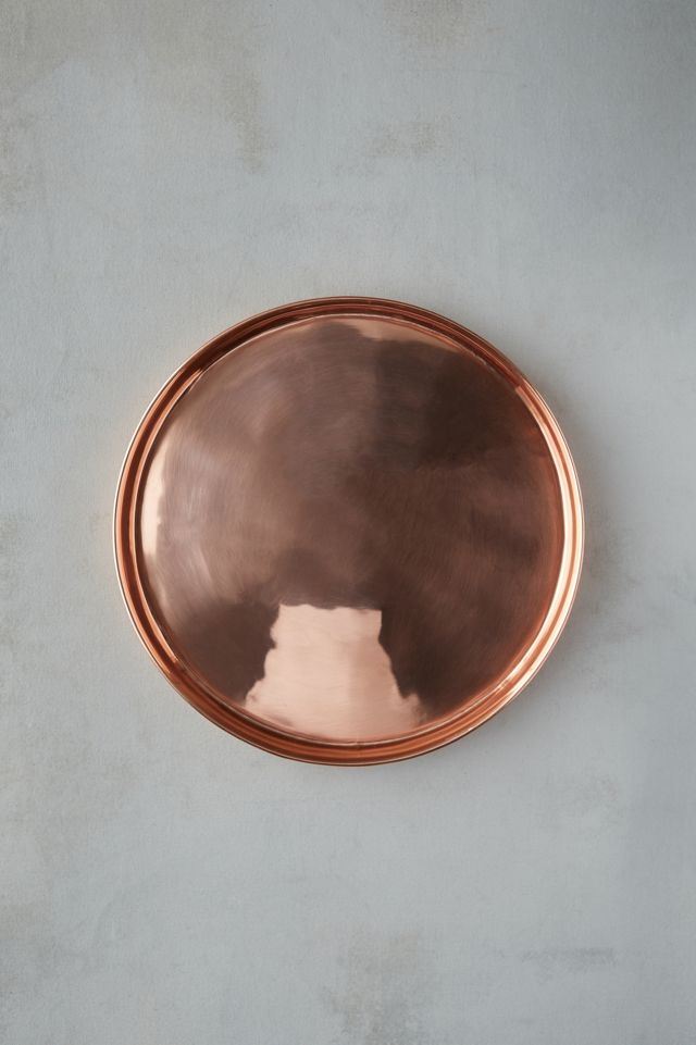 Habit & Form Solid Copper Circle Tray #3