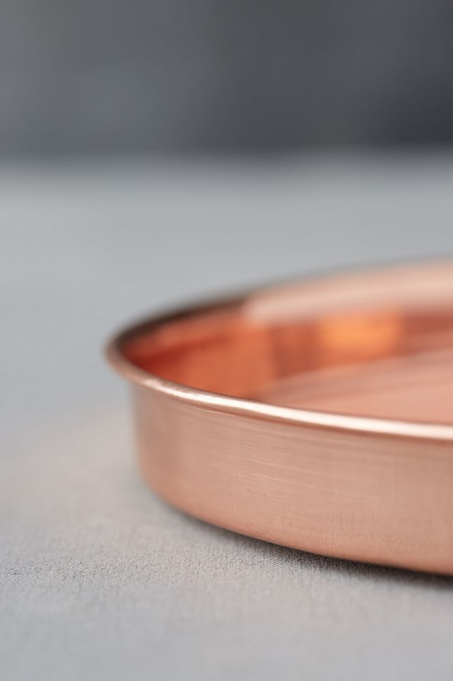 Habit & Form Solid Copper Circle Tray #5