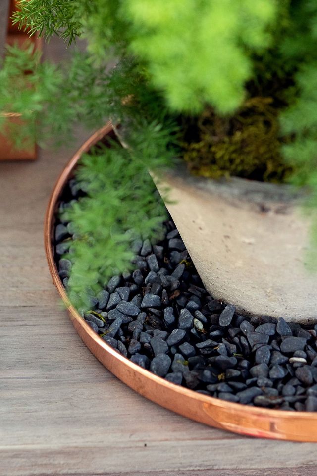 Habit & Form Solid Copper Circle Tray #1
