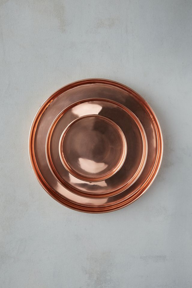 Habit & Form Solid Copper Circle Tray #2
