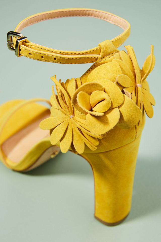 Vicenza Floral Suede Heels #3