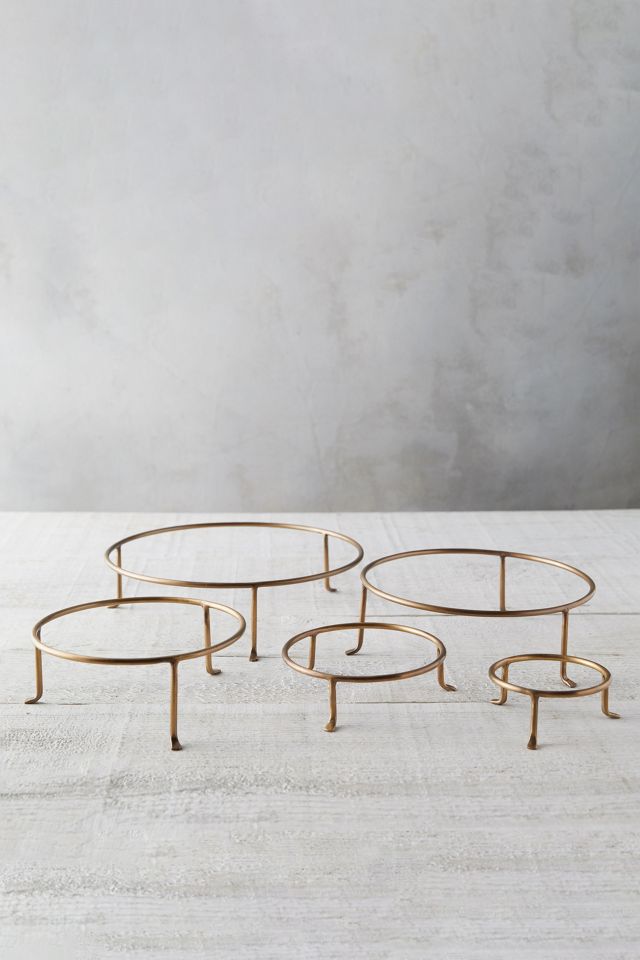 Solid Brass Plant Stand, Short #1