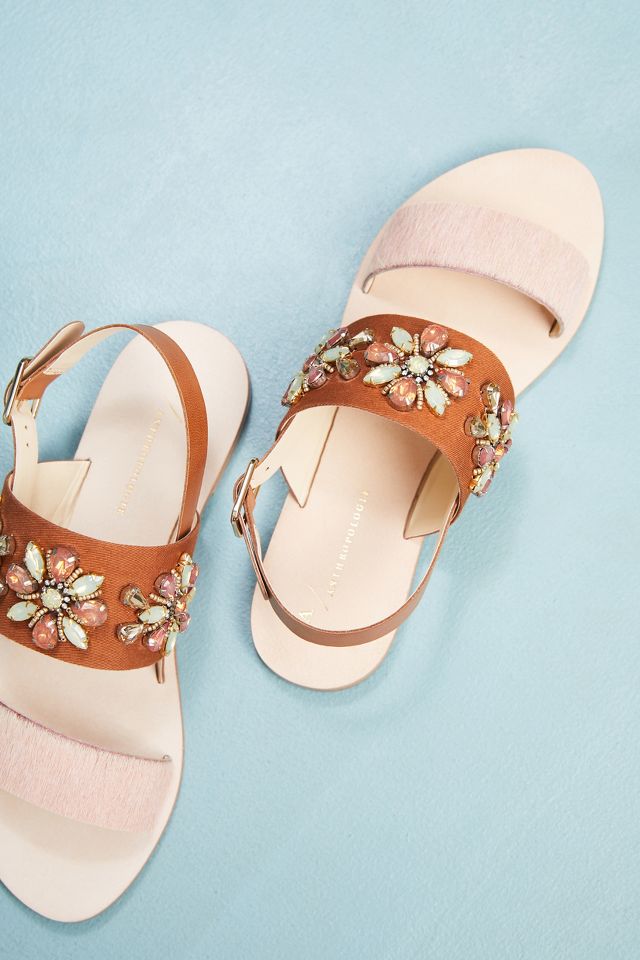 Anthropologie Awakening Embellished Sandals | Anthropologie