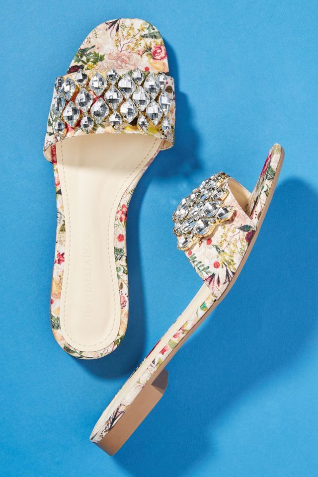 Raphaella Booz Embellished Slide Sandals #1