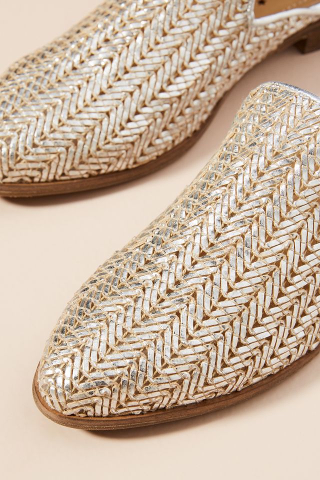Cubanas Free Woven Leather Slides #2