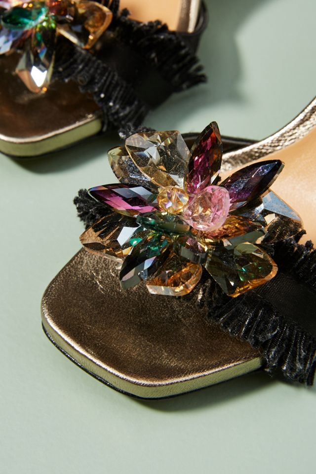 Paolo Mattei Metallic Embellished Heels #2