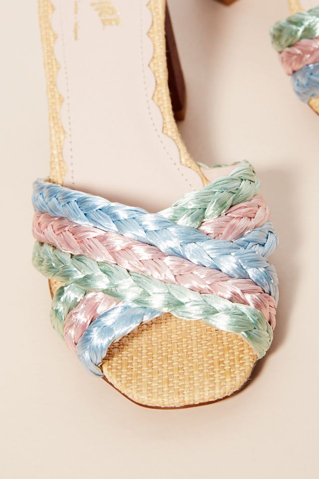 Miss L Fire Raffia Mules #2