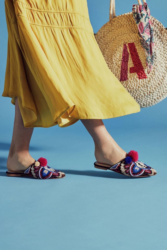 Monogram Straw Tote Bag #4