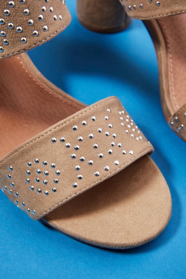 Vanessa Wu Studded Heeled Sandals #1