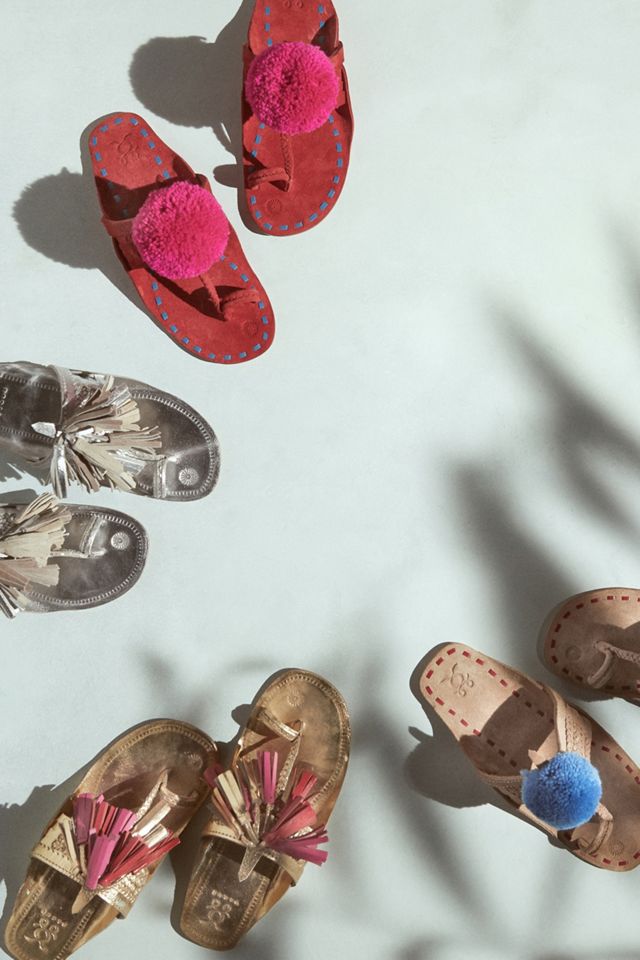 Figue x Anthropologie Leo Pom Pom Sandals #4
