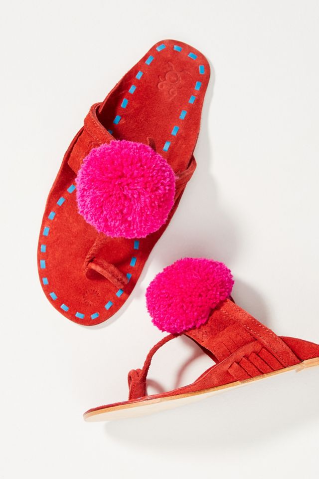 Figue x Anthropologie Leo Pom Pom Sandals #2