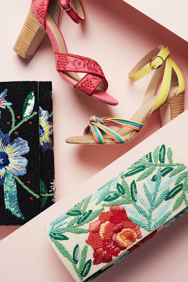 Anthropologie Summer Nights Heeled Sandals #4