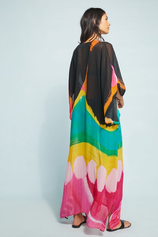 Caftan à motif abstrait Ernavi #2