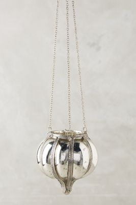 Hanging Mercury Glass Lantern