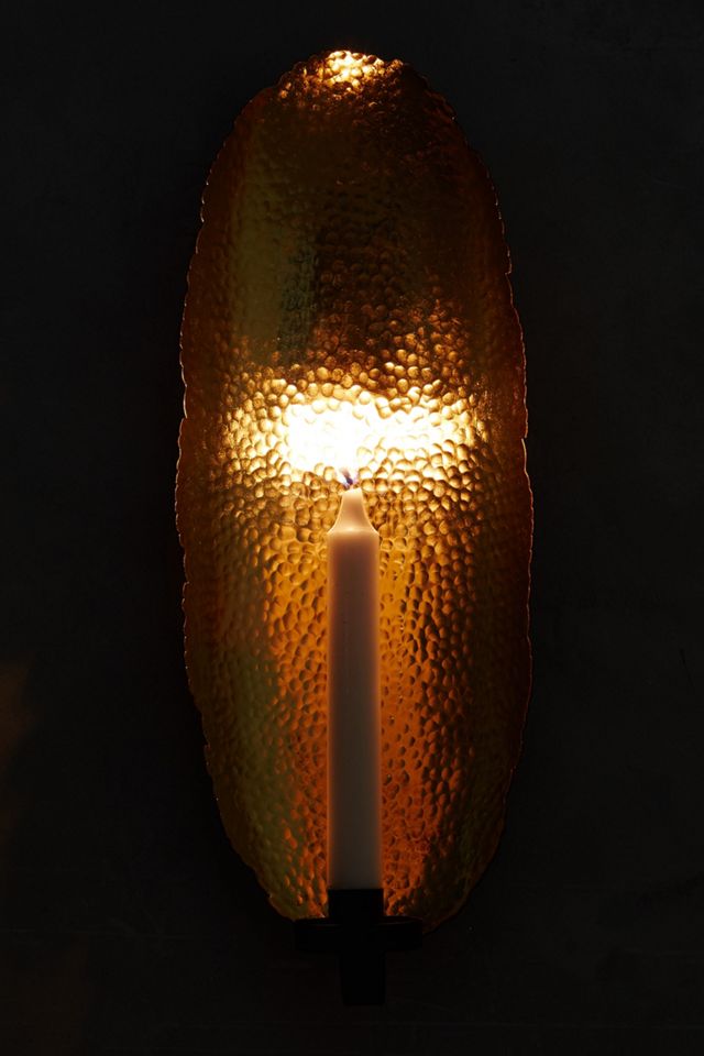 Hammered Gold Sconce #1
