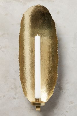 Hammered Gold Sconce