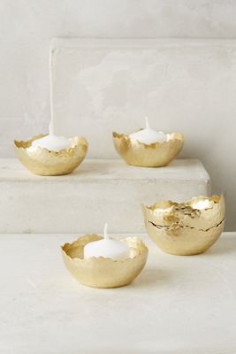 Hammered Gleam Votives, Set of 6