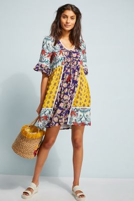 Anthropologie patchwork outlet dress