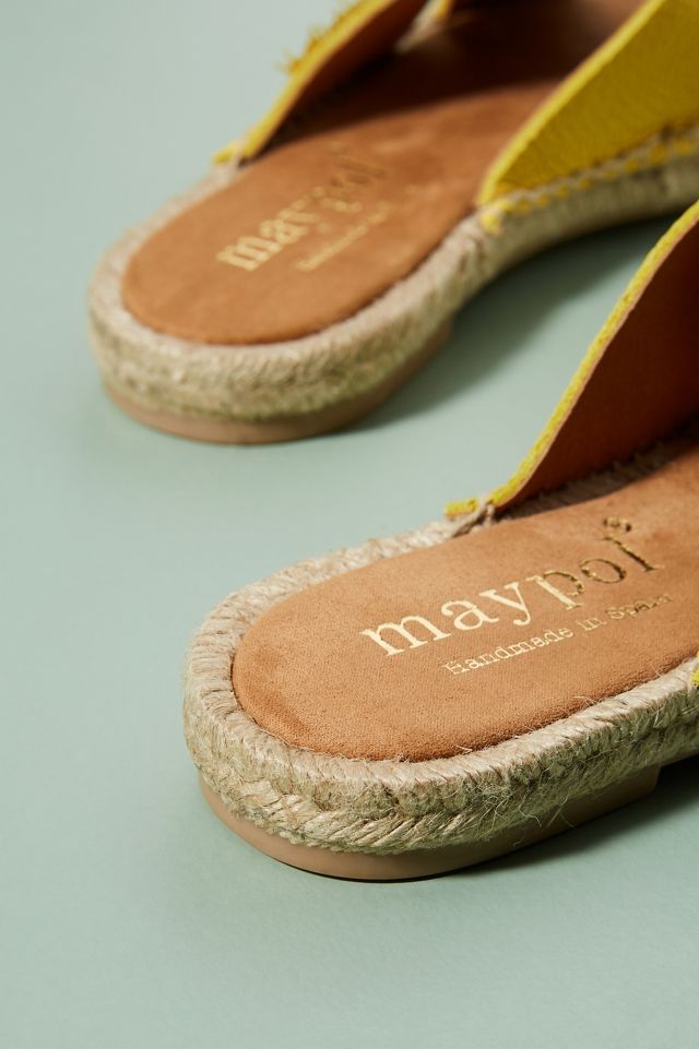 Maypol Fringed Espadrille Slide Sandals #3