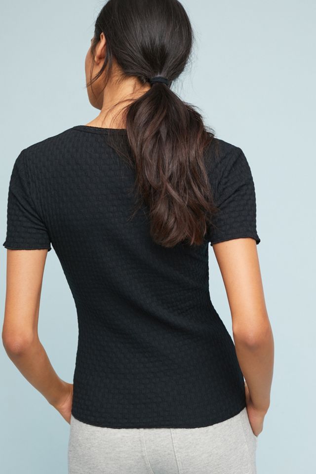 Waffle-Stitched Tee #1