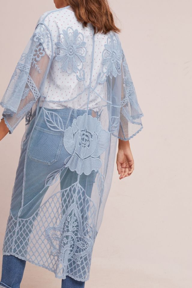 Kimono Floral Transparente Monica #1