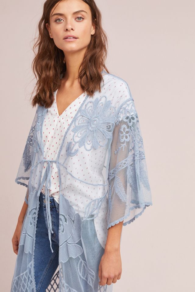Kimono Floral Transparente Monica #2