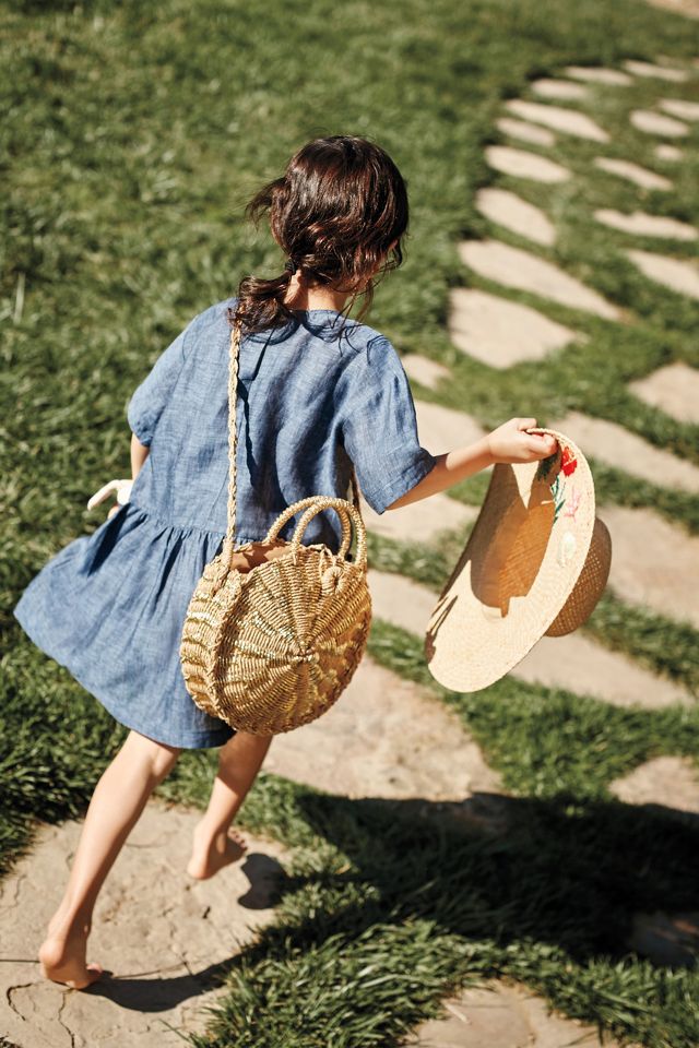 Straw Circle Crossbody Bag