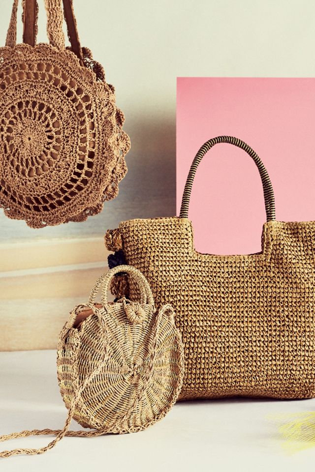 Straw Circle Crossbody Bag #4