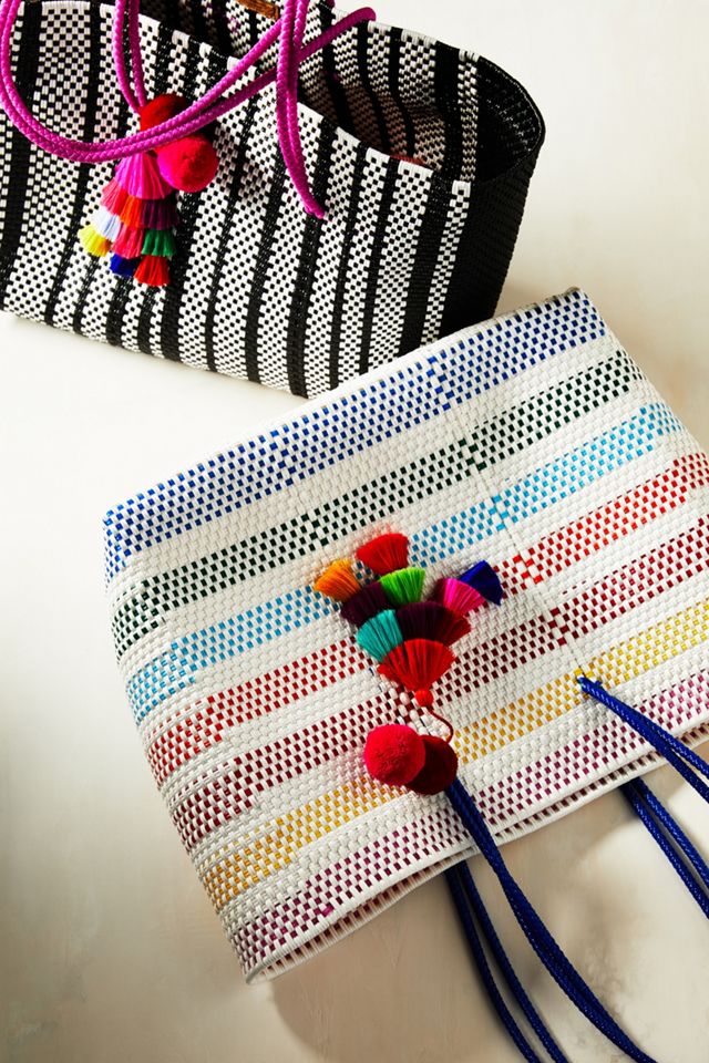 Tasseled Stella Market Tote Bag #3