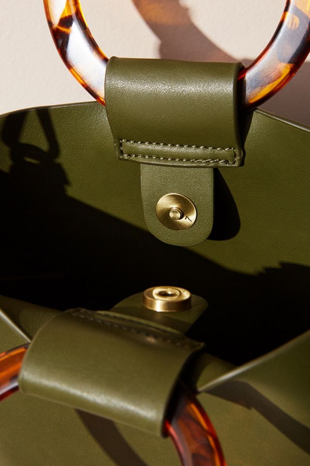 Lucite-Handled Tote Bag #2