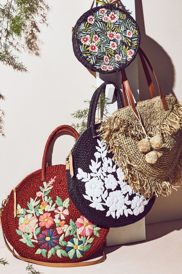 バッグ Bohemians/GARDEN LINEN CA CROSS BAG Garden Raffia Crossbody Bag | Anthropologie