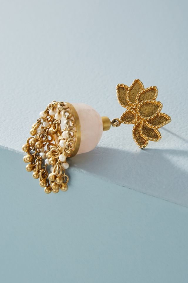 Lotus Drop Earrings #1