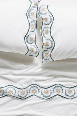 Embroidered Cypress Sheet Set