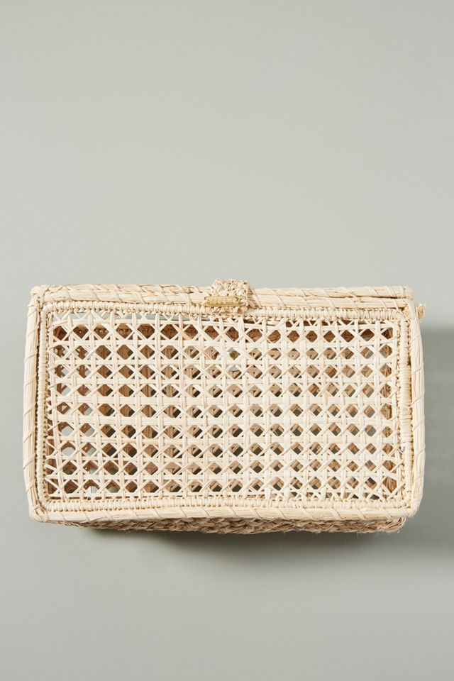 Manilla Woven Straw Clutch #1