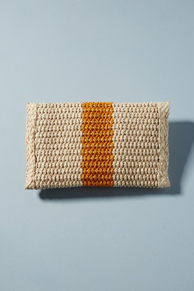 Bali Woven Straw Clutch #1