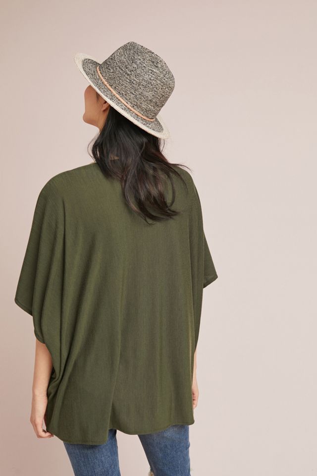 Twisted Knit Poncho #1