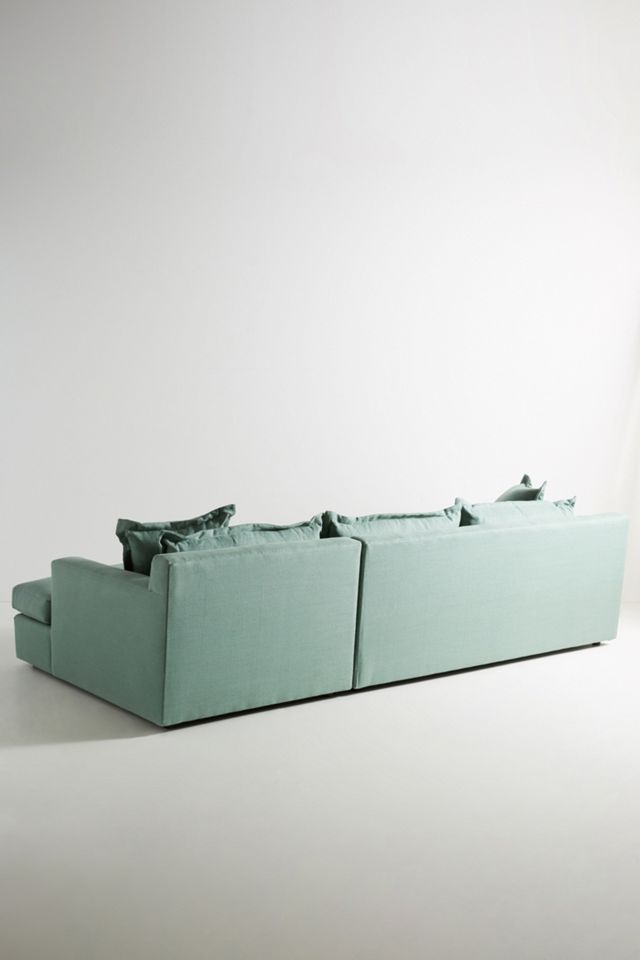 Belgian Linen Katina Chaise Sectional, Right #1