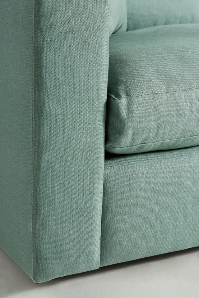Belgian Linen Katina Chaise Sectional, Right #3