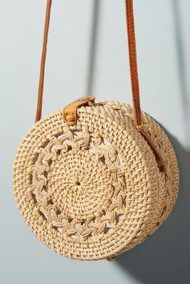 Rina Crocheted Crossbody Bag | Anthropologie