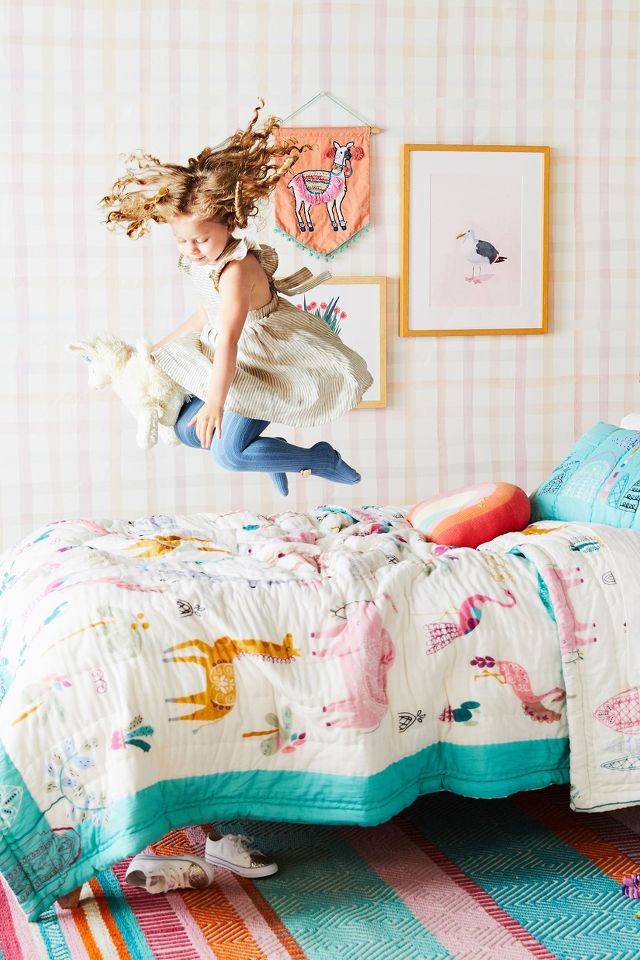 Anthropologie crib outlet bedding