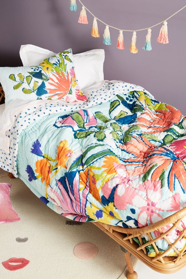 Lulie Wallace Floral Kids Quilt | Anthropologie